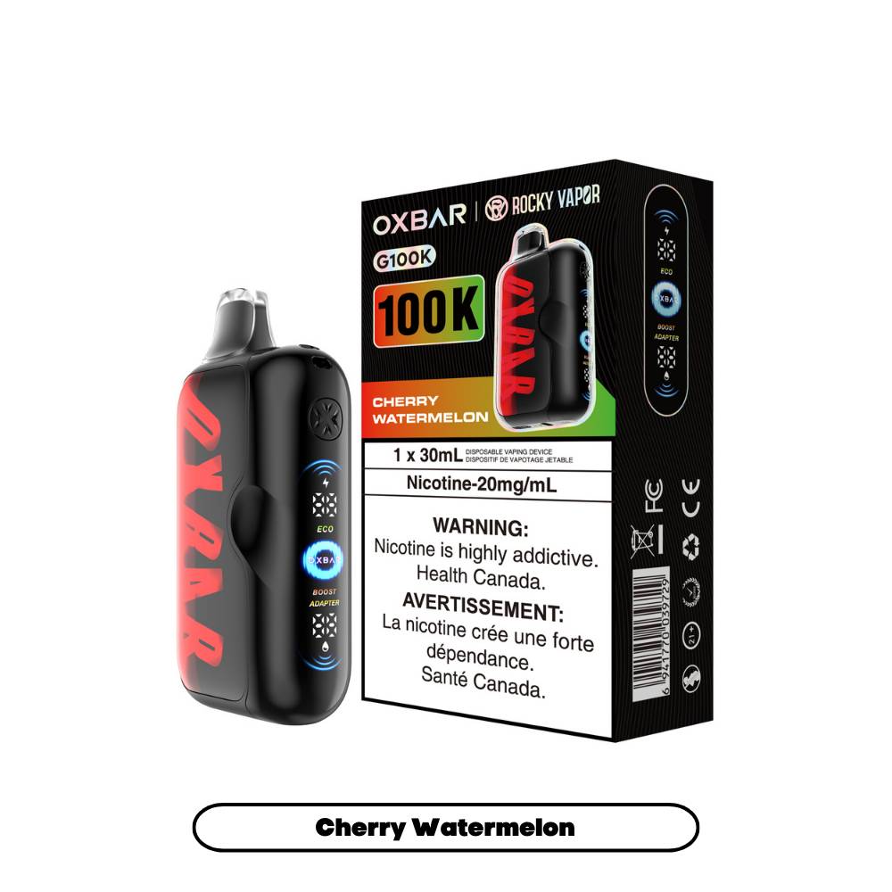 OXBAR Rocky Vapor G100K Disposable Vape Cherry Watermelon